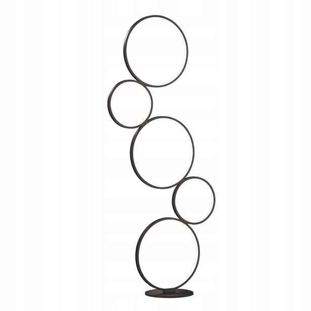 Stojací lampa kruhy moderní černá Trio
