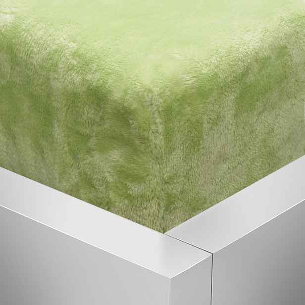 TOP OBOUSTRANNÉ Mikroplyšové prostěradlo DELUXE 180x200 - Světle zelená