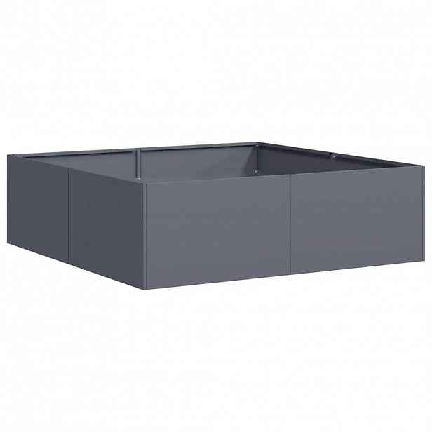 vidaXL Truhlík antracitový 100x100x30 cm ocel