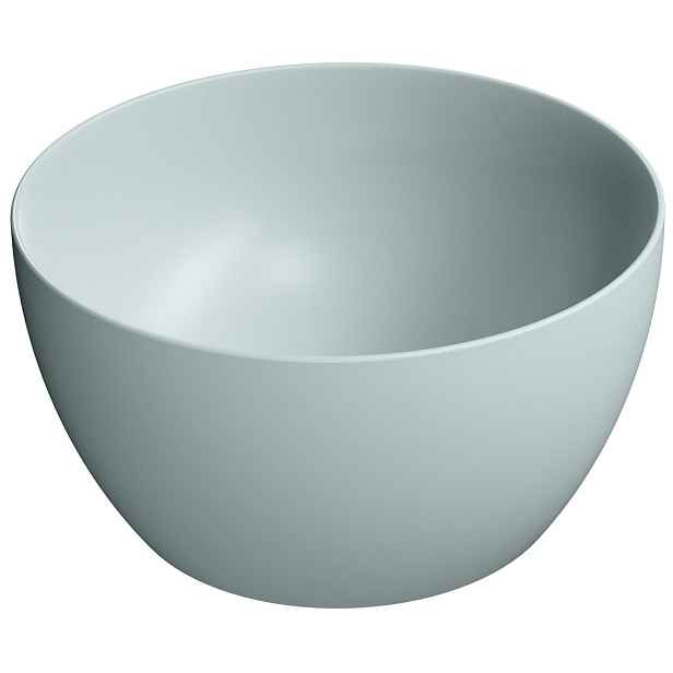 GSI PURA keramické umyvadlo na desku vysoké, průměr 42cm, ghiaccio mat