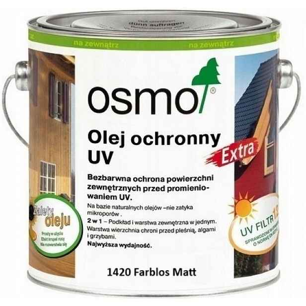 Osmo 1420 Ochranný Uv olej Extra matný bezbarvý 0,75 L
