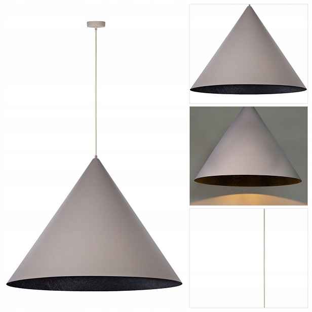 Šedá závěsná lampa Vesuvio s nastavitelnou výškou v kuchyni Sigma Lighting
