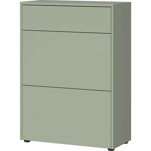 Šedozelená matná skříňka 70x99x34 cm Binetto – Germania