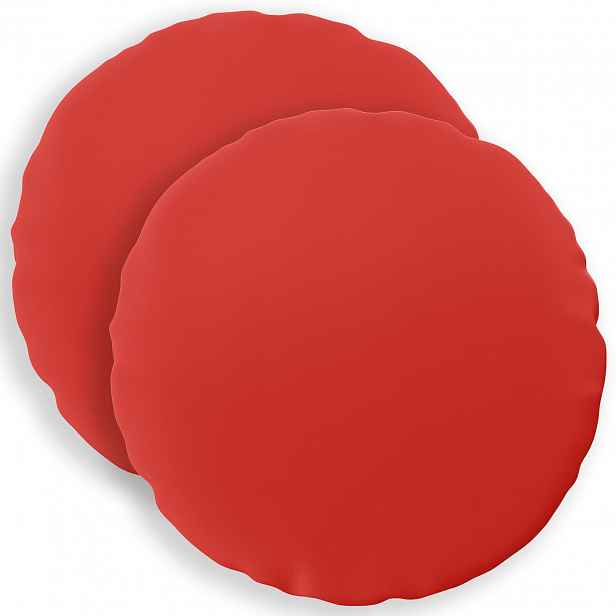 vidaXL Povlak na polštář 2 pcs HEERLEN Červená Ø 30 cm Polyester