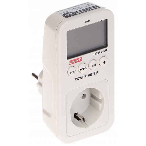 Wattmetr, Kalkulačka Energie S LCD Displejem UT-230B-EU Uni-t