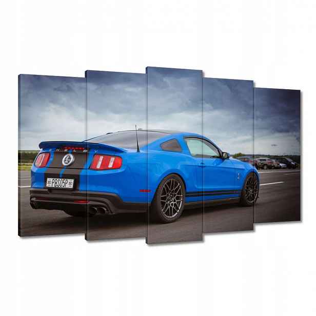 Obrazy 100x60 Modrý Ford Mustang