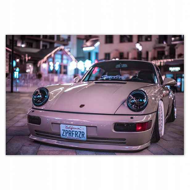 Fototapety 200x135 Bílé Porsche