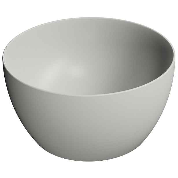 GSI PURA keramické umyvadlo na desku vysoké, průměr 42cm, cenere mat