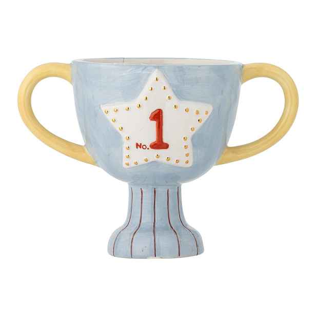 Keramický ručně malovaný obal na květináč Trophy – Bloomingville Mini