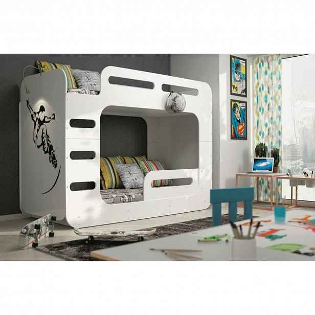 Patrová dětská postel MAX 2 bílá