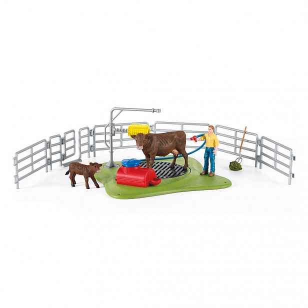 Schleich 42529 Mycí kout pro dobytek, 29 cm