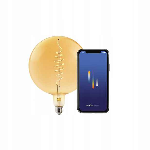 Žárovka Smart E27 4.7W Jantarová Stínidlo 380lm 2200K Nastavitelná Nordlux