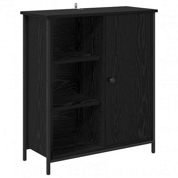 vidaXL Servírovací skříň Černý dub 70 x 30 x 80 cm Kompozitní dřevo