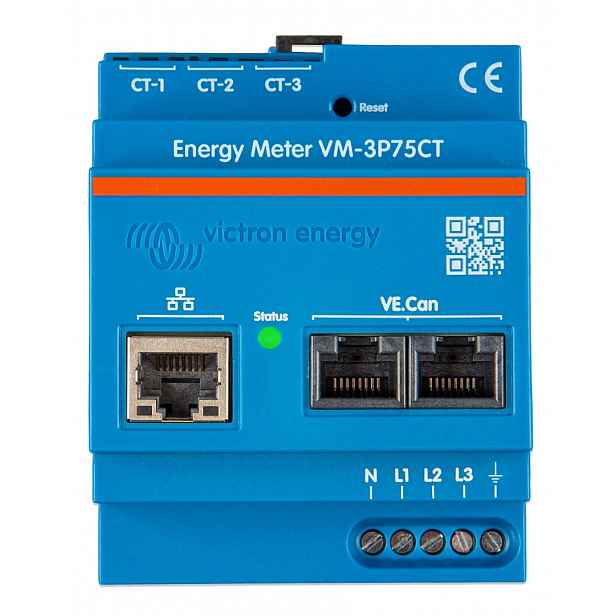 Měřič spotřeby energie Victron VM-3P75CT 3F Ct pro fotovoltaiku, bateriové úložiště Ess Gx Vrm