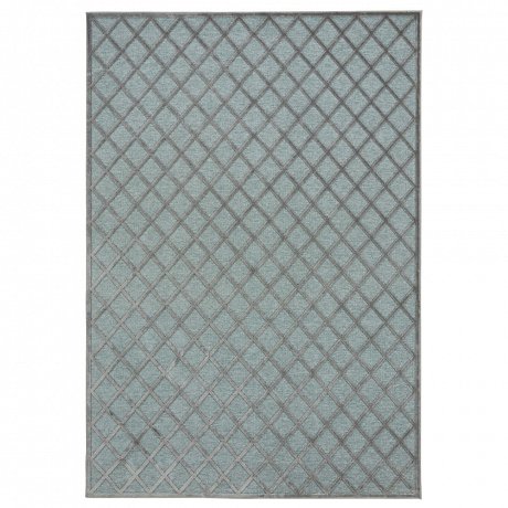 Šedo-modrý koberec Mint Rugs Shine Karro, 80 x 125 cm