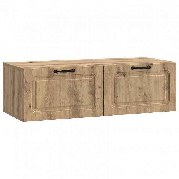 vidaXL Nástěnná TV skříň 98 x 41 x 30 cm Dub artisan Kompozitní dřevo