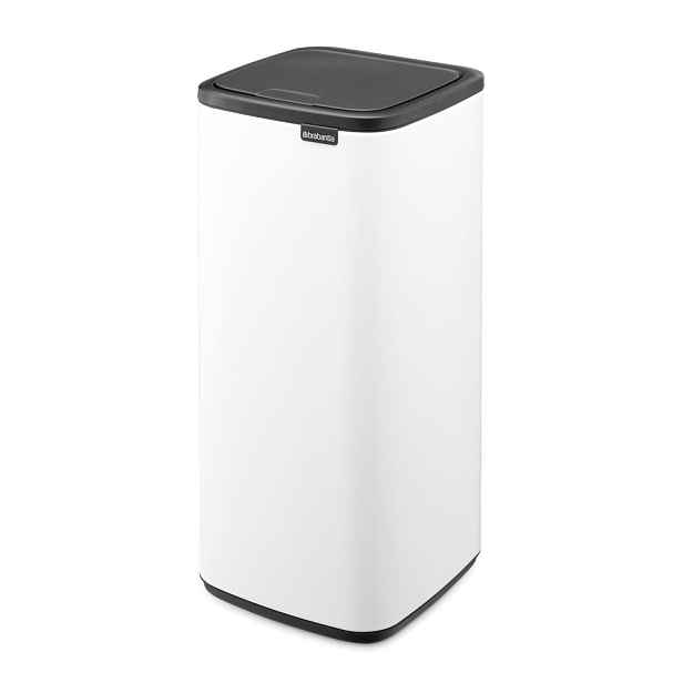 Bílý dotykový ocelový odpadkový koš 30 l Bo Touch – Brabantia