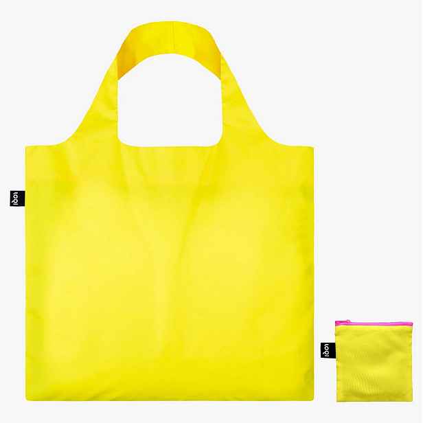 Skládací nákupní taška LOQI NEON Yellow