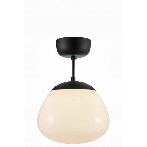 Stropní svítidlo skleněná stínidlo Rise Ceiling 1L Bílá/Černá 108543 Markslojd