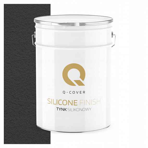 Fasádní Silikonová Omítka Černá 15KG Beránek Granulace 1.0mm F268