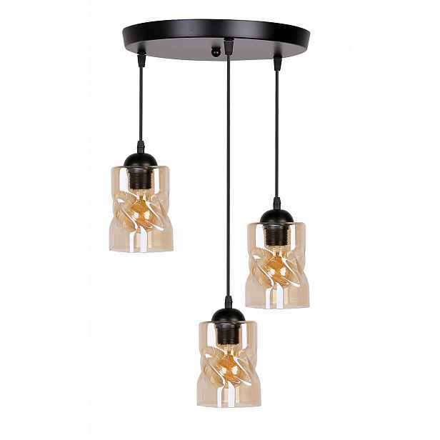 Závěsné osvětlení talíř černý 3X60W E27 Felis 33-00217 Candellux