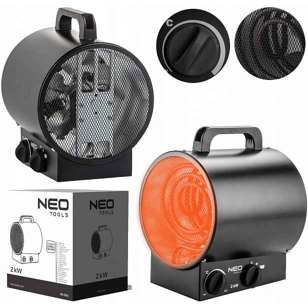Elektrický průmyslový ohřívač Neo Tools Pec 90-065 2 kW 2000 W