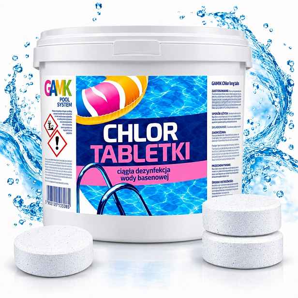 Best Way Chlor 3KG Tablety 200G Long Tabs Do Bazénu Trvalé Chlorování