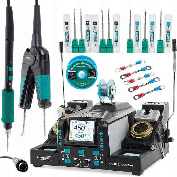 Hrotová Pájecí Stanice Termopinzeta Yihua 982D-III Hroty C210 C120