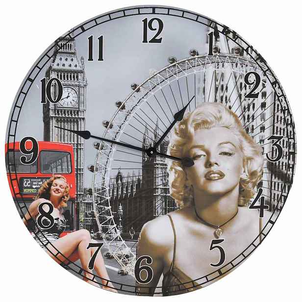 vidaXL Vintage nástěnné hodiny 60 cm