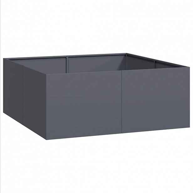 vidaXL Truhlík antracitový 100x100x40 cm ocel