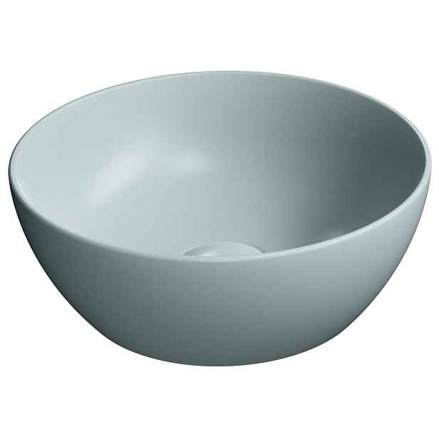 GSI PURA keramické umývátko na desku, průměr 32cm, ghiaccio mat