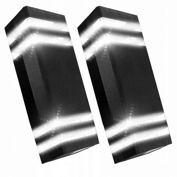 2x Vodotěsná venkovní nástěnná lampa IP44 Dekorativní zahradní terasová lampa