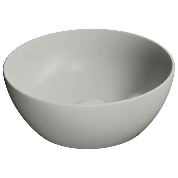 GSI PURA keramické umývátko na desku, průměr 32cm, cenere mat