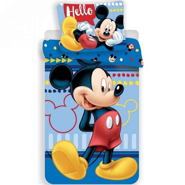 Jerry Fabrics Dětské bavlněné povlečení Mickey 004, 140 x 200 cm, 70 x 90 cm