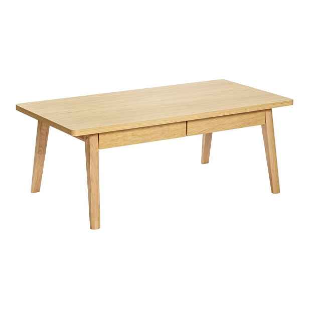 Konferenční stolek v dekoru dubu v přírodní barvě 60x120 cm Nice – Woodman