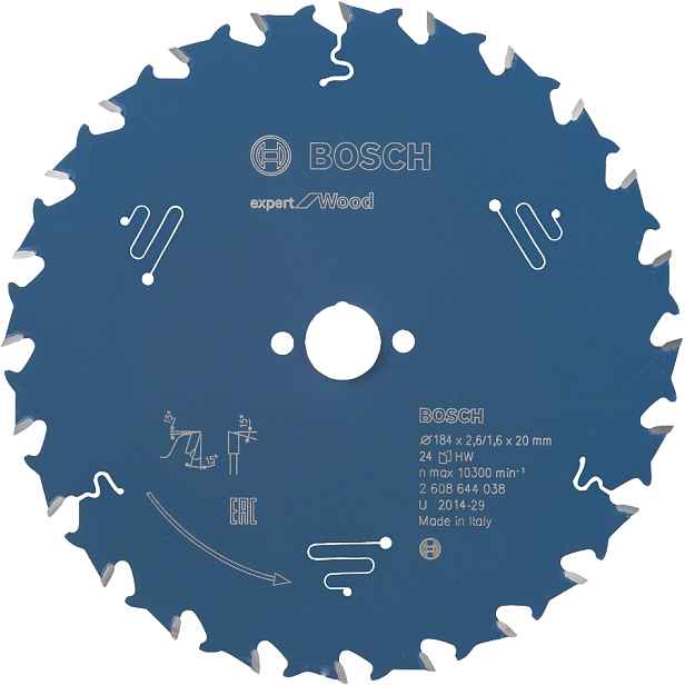 Kotouč pilový Bosch Expert for Wood 184×20×2,6 mm 24 z.