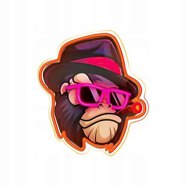 Neon Art Led Gangsta Opice Multicolor FLA03 Light Kvalita