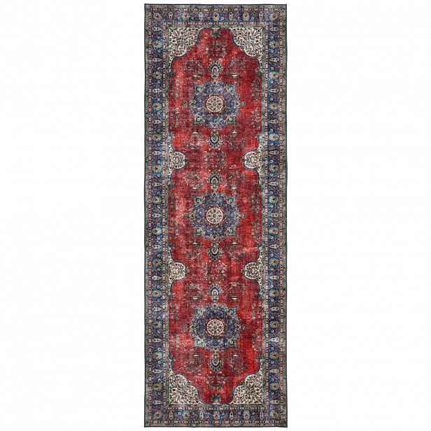 Novel BĚHOUN, 80/250 cm vícebarevná, červená