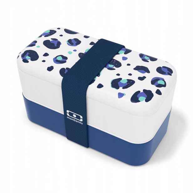 Obědový box Monbento Original Graphic Blue Leopard