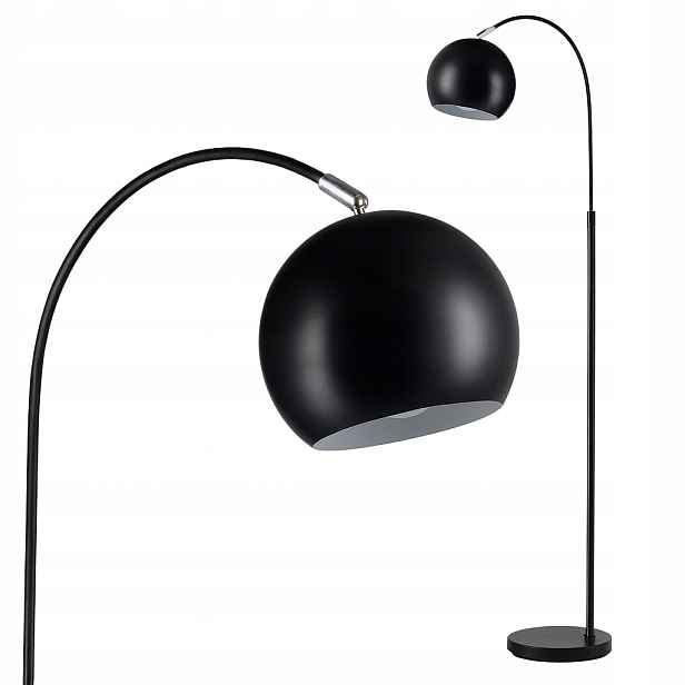 Stojací Podlahová Lampa Ball Černá