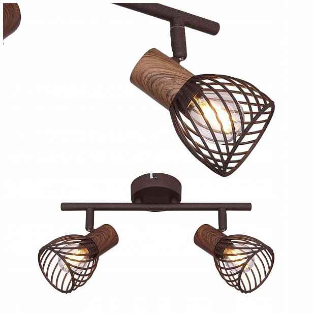 Stropní svítidlo bodové 2xE14 Měď 30cm Loft Globo Lighting