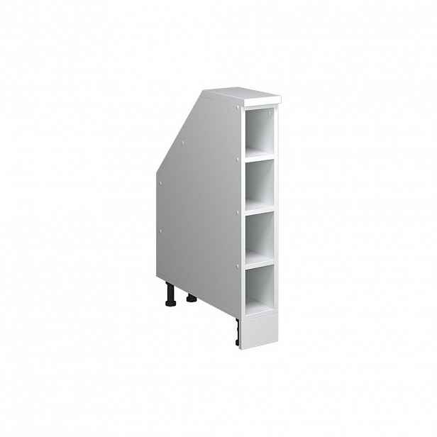 Vicco SKŘÍŇ POD ŠIKMOU STŘECHU Rion Bílá 15 x 81.8 cm se 4 přihrádkami, korpus skříně hloubka 60 cm