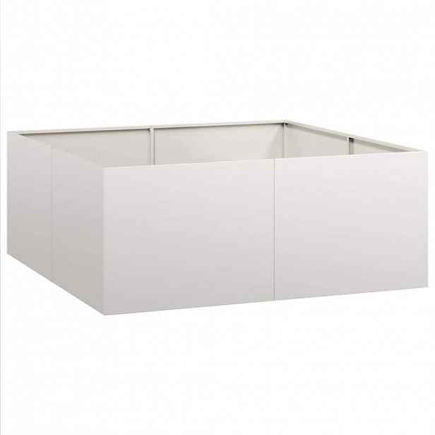 vidaXL Truhlík 100x100x40 cm nerezová ocel