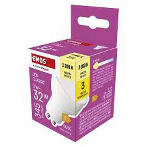 EMOS ŽÁROVKA LED CLS MR16 3W 345LM GU10 WW_hamashop