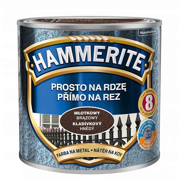 Hammerite Barva na rez 2,5L Hnědá Kladívková