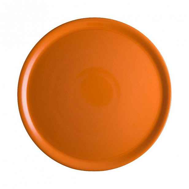 Oranžový porcelánový talíř na pizzu Brandani Pizza, ⌀ 31 cm