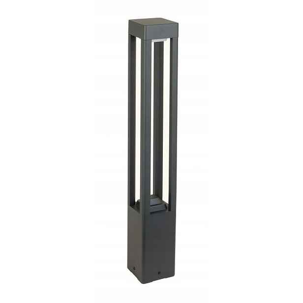 Su-ma Zahradní lampa sloupek 80cm, patice GX53, IP54, Tmavě šedá