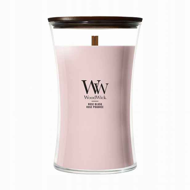 Velká vonná svíčka WoodWick Rose Blush