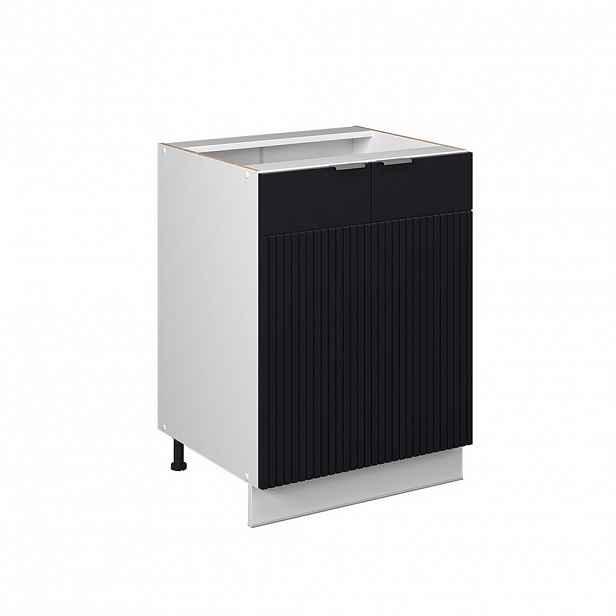 Vicco SPODNÍ SKŘÍŇKA KUCHYŇSKÉ LINKY Fame-Line Černý pruhovaný 60 cm bez pracovní desky