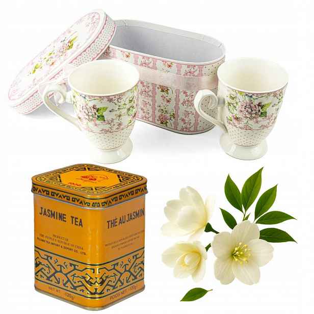 Dárková sada – 2 porcelánové hrnky čaj